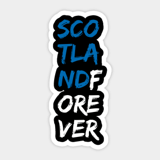 Scotland Forever Typography Sticker